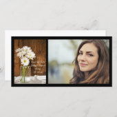 メイソンジャールホワイトデイジークインセアニラ日付を保存 セーブザデート (正面/裏面)