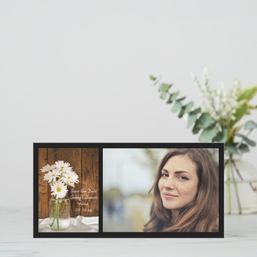 メイソンジャールホワイトデイジークインセアニラ日付を保存 セーブザデート (スタンド正面)