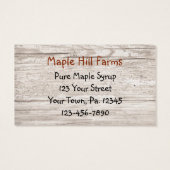 メイソンジャールメープルシロップつるラベル (裏面)