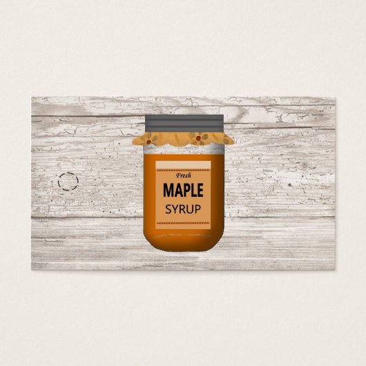 メイソンジャールメープルシロップつるラベル (正面)