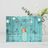 メイソンジャールライツウッドカップルズウェディングシャワー 招待状 (スタンド正面)