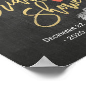 メイソンジャールライツシャルボードブライダルシャワーへようこそ ポスター (角)