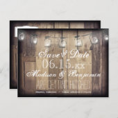 メイソンジャールライツルスティウッド日付ポストカードを保存 案内ポストカード (正面/裏面)