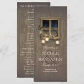 メイソンジャールラ素朴イツバーン結婚式 プログラム (正面/裏面)