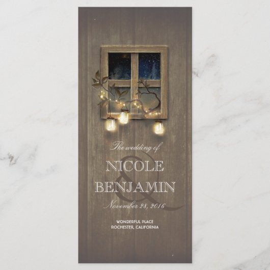 メイソンジャールラ素朴イツバーン結婚式 プログラム (正面)