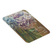 メイソンジャール紫陽花結婚式の日付を保存 マグネット (右側)