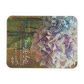 メイソンジャール紫陽花結婚式の日付を保存 マグネット (横)