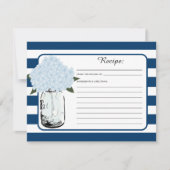 メイソンジャール&ブルーアジサイ開花レシピ (正面)