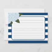 メイソンジャール&ブルーアジサイ開花レシピ (裏面)