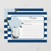 メイソンジャール&ブルーアジサイ開花レシピ (正面/裏面)