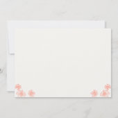 メイソンジャー結婚式招待状-サンゴ、ライム、ホワイト 招待状 (裏面)