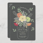 メイソンジャー配置招待状 招待状 (正面/裏面)