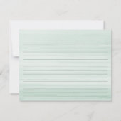 メイソンジャー&アジサイMintグリーンレシピカード (裏面)