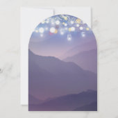 メイソンジャー ウルトラバイオレット パープル ウェディング 招待状 (裏面)