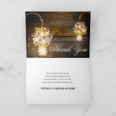 メイソンジャー グローハング ライト 花の感謝カード サンキューカード (内部)
