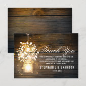 メイソンジャー グローハンドル ライト 花 サンキューカード (正面/裏面)