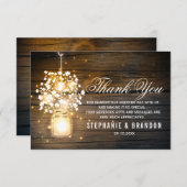 メイソンジャー グローミング ライト 花 サンキューカード (正面/裏面)