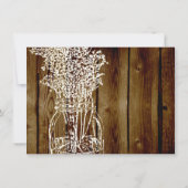 メイソンジャー スタンプ ダーク ウッド調 Save the Date セーブザデート (裏面)