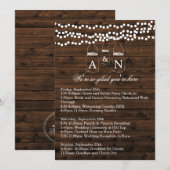 メイソンジャー ストリング ライト ウィークエンド 予定 カード (正面/裏面)