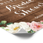 メイソンジャー ストリング ライト フローラル ブライダル シャワー サイン (角)