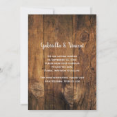 メイソンジャー ダイジー カントリーウェディング セーブザデート 招待状 (裏面)