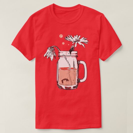 メイソンジャー ダイジー Tシャツ (デザイン正面)