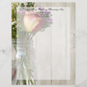 メイソンジャー(バラとワイルドフラワー付き) レターヘッド (正面)