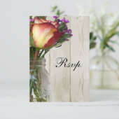 メイソンジャー(バラとワイルドフラワー付き) 出欠カード (スタンド正面)