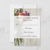 メイソンジャー(バラとワイルドフラワー付き) 出欠カード (裏面)