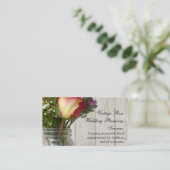 メイソンジャー(バラとワイルドフラワー付き) 名刺 (スタンド正面)