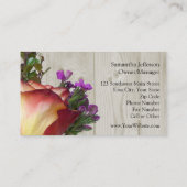 メイソンジャー(バラとワイルドフラワー付き) 名刺 (裏面)