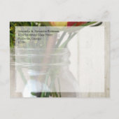 メイソンジャー(バラとワイルドフラワー付き) 案内ポストカード (裏面)