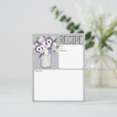 メイソンジャー フラワーレシピ カード (スタンド正面)