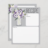 メイソンジャー フラワーレシピ カード (正面/裏面)