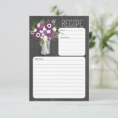 メイソンジャー フラワーレシピ カード (スタンド正面)