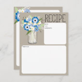 メイソンジャー フラワーレシピ カード (正面/裏面)
