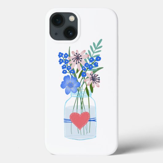 メイソンジャー フローラル iPhoneケース Case-Mate iPhoneケース (裏面)