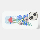 メイソンジャー フローラル iPhoneケース iPhone 13ケース (裏面横)