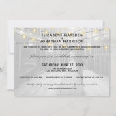 メイソンジャー ライト フォト 結婚しました レセプション 案内状 (裏面)