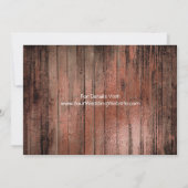 メイソンジャー ライト ベイビーブレス ラスティック セーブ・ザ・デート 招待状 (裏面)