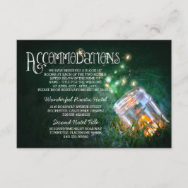 メイソンジャー ライト 虫 ウェディング 宿泊 案内 カード