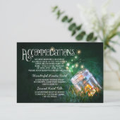 メイソンジャー ライト 虫 ウェディング 宿泊 案内 カード (スタンド正面)