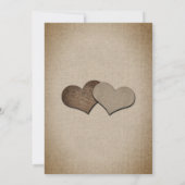 メイソンジャー ラスティック ヴィンテージ バルコニー 結婚式 招待状 (裏面)