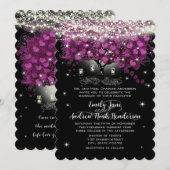 メイソンジャー ラディアントパープル ウェディング 招待状 (正面/裏面)