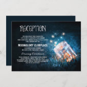 メイソンジャー ランタン 蛍 青い夜 結婚式 披露宴 エンクロージャーカード (正面/裏面)