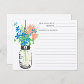 メイソンジャー&ワイルドフラワーズレシピカード (正面/裏面)