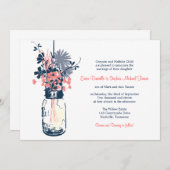 メイソンジャー&ワイルドフラワー 招待状 (正面/裏面)