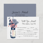 メイソンジャー ワイルドフラワー LIB 返信 (正面/裏面)