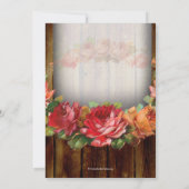 メイソンジャー ヴィンテージ カントリー バチェロレッテ パーティー 招待状 (裏面)