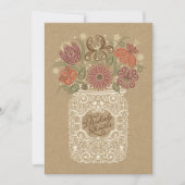 メイソンジャー 秋のブライダルシャワー招待状 招待状 (正面)